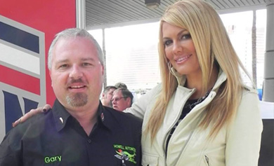 Delegate Howell with automotive media personality Courtney Hansen at the 2013 SEMA Show. Delegate Howell with automotive media personality Courtney Hansen at the 2013 SEMA Show.
